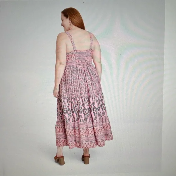 Knox Rose Pink Floral Sleeveless A-Line Dress - Picture 2 of 8